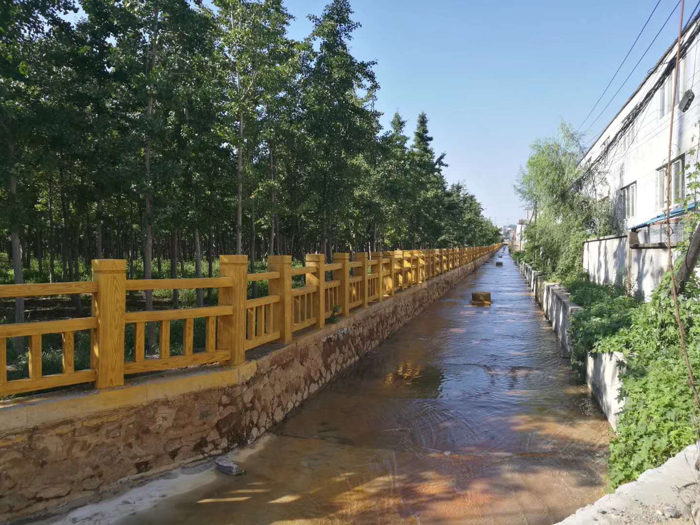 大连姚家河道水泥护栏